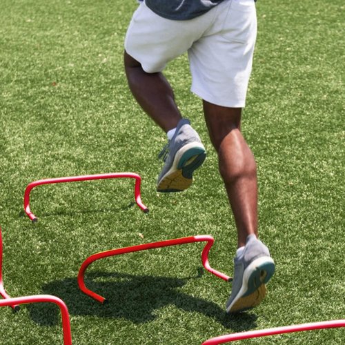 Bsenogou 6" Agility Training Speed Hurdles, Agility Plyometric and All Purpose Speed Training Hurdle Equipment for Athletes, Soccer, Basketball, 4 Pack