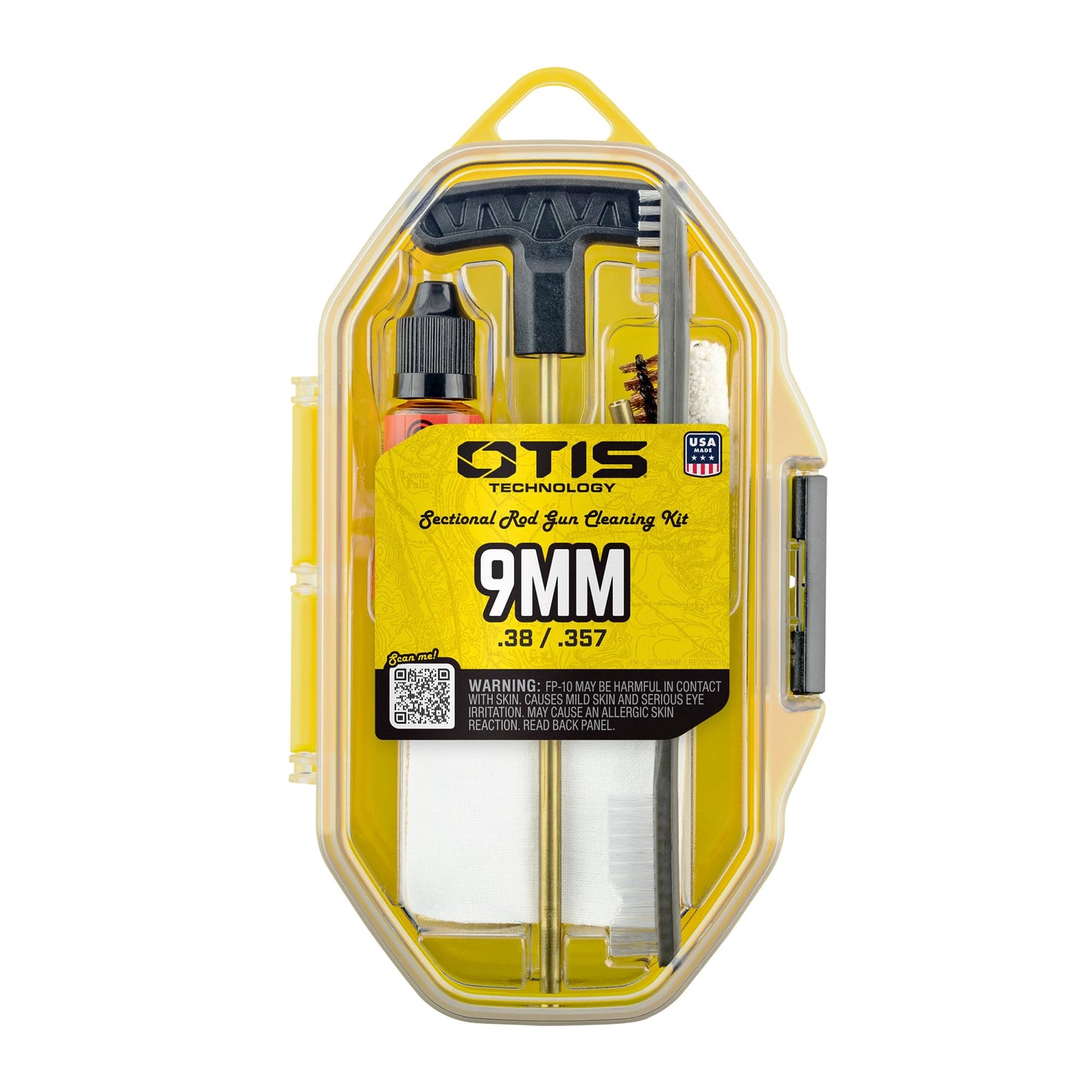 Otis Technology .38 cal/9mm/.357 Pistol Cleaning Kit with Brass Rod