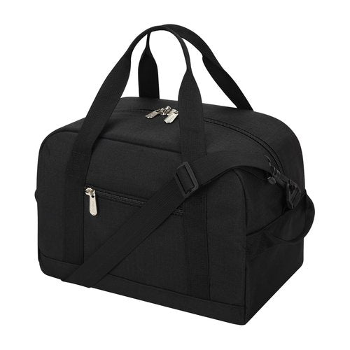 Apenze Small Gym Bag Carry On Bag - 12 in Mini Duffle Bag Lightweight for Overnight Travel（Black）