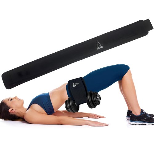 Adjustable Dumbbell Hip Thrust Belt for Weights - Hip Thrust Belt for Dumbbells with Slip-Resistant Padding - Booty Builder for Heavy Dumbbells, Kettlebells & Plates for Home & Gym