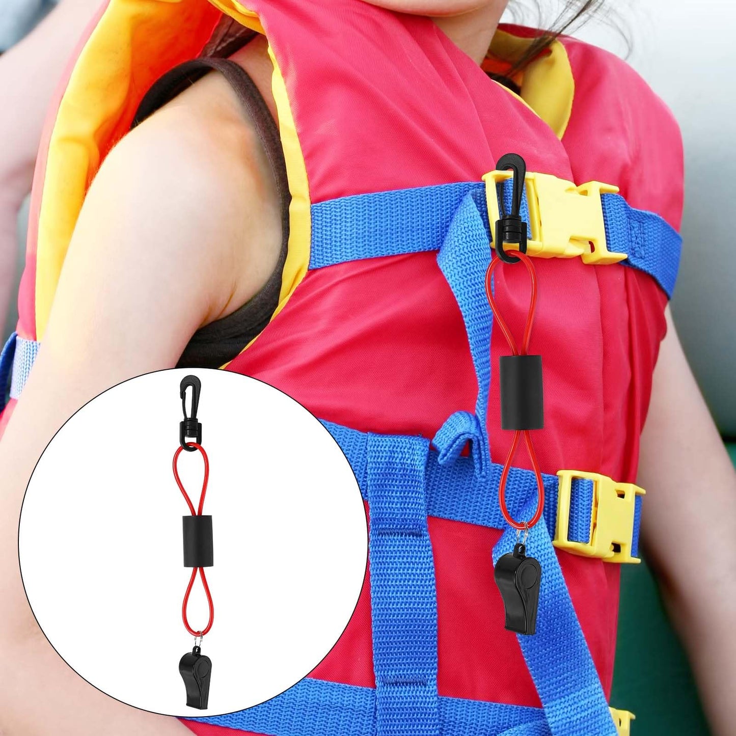 1pcs Boat Whistle with Lanyard, Whistle with Lanyard for Safety Boat Survival Shrill Loud Blast Emergency Accessory for Boating Marine Life Jacket Lifeguard Hiking Kayak Camping Rescue Signaling