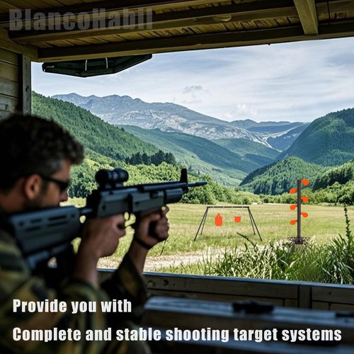BLANCOHABIL AR500 6" x 3/8" Dueling Tree Targets,Shooting Tree,Dueling Tree AR500,AR500 Steel Targets for Shooting,Steel Target Stand,Texas Star Target