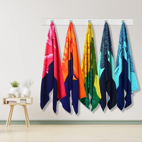 6 Packs Oversized Terry Beach Towel Set 36 x 72 Soft Thin Extra Large Big Pool Swim Camping Bulk Towels Blanket Clearance XL Travel Adult Essentials Accessories Must Haves Vacation Flamingo Lobster