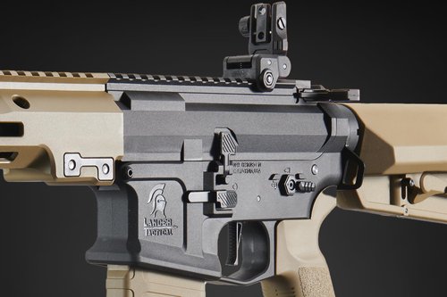 Lancer Tactical Gen 2 Stalker Carbine 13" M4 AEG Ambidextrous Airsoft Rifle (Battery & Charger Included) (Tan)