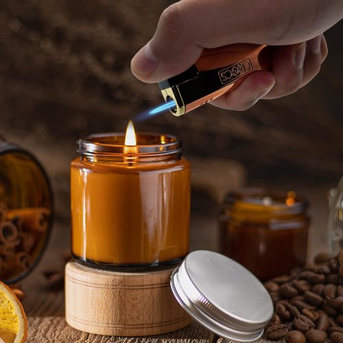 Crocs Metal Pocket Lighter, Wind Resistant Torch Lighter Windproof Candle Lighter, Butane Refillable Lighters for Candle, Sleek Metal Finish Cool Lighters - 5 Pack
