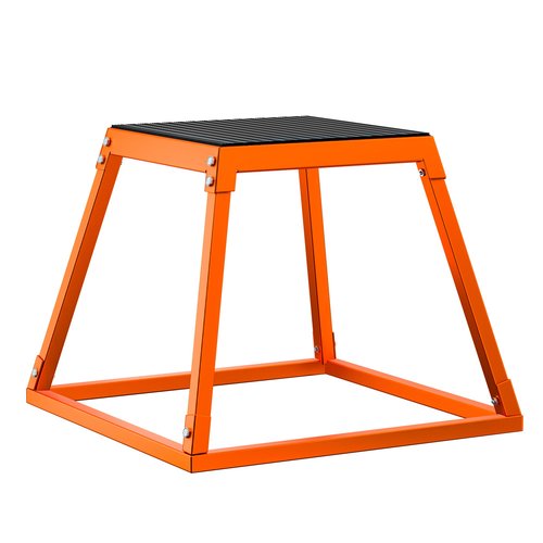 Plyometric Jumping Box,24"Metal Plyo Box,Plyometric Platform with Non-slip rubber layer,Step Up Box for Workout for HIIT,MMA,Crossfit,Exercise,Fitness,Strength training,Exercise,Multiple Sizes