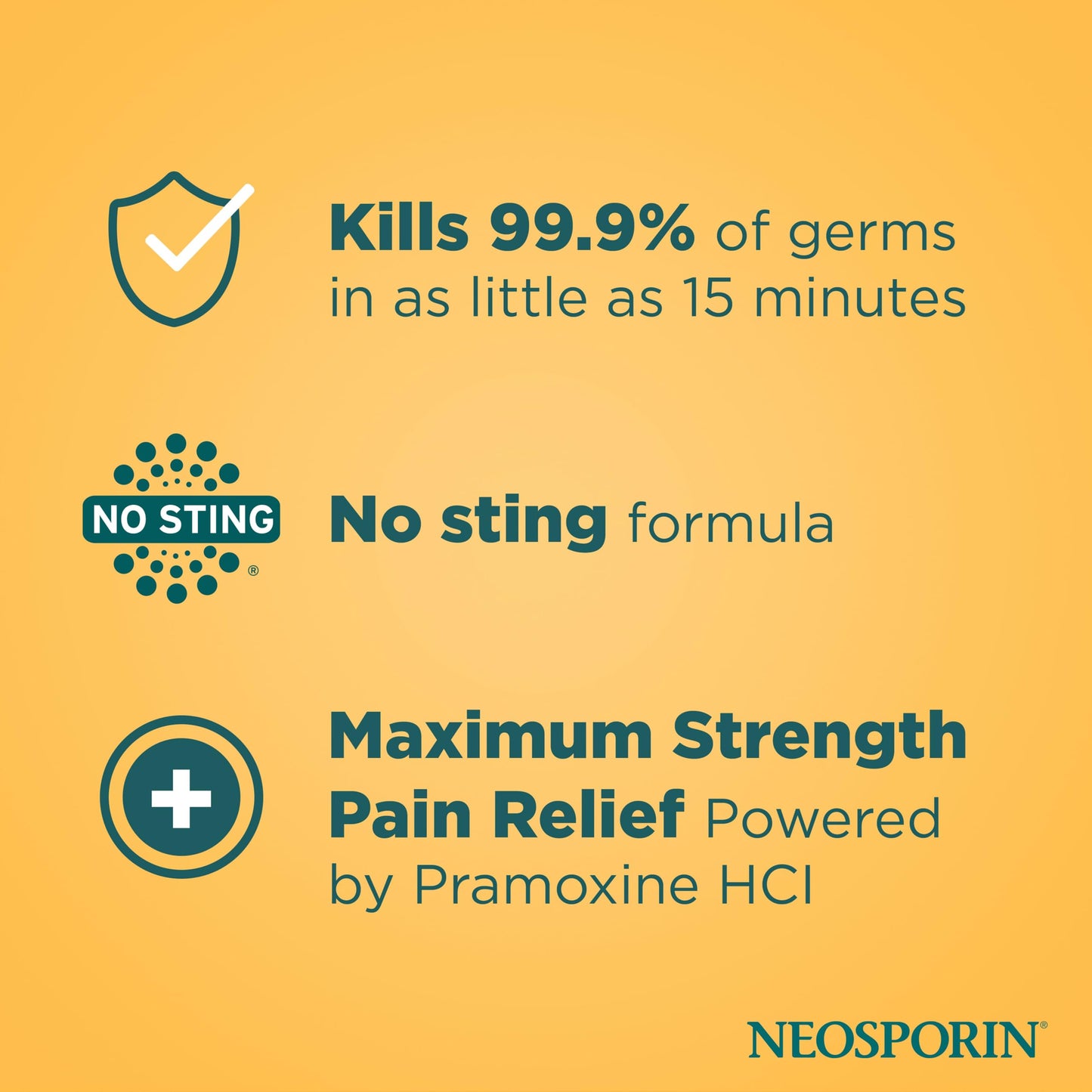 Neosporin + Maximum-Strength Pain Relief Ointment, Triple Antibiotic, Soothing Infection Protection, No-Sting Topical First Aid Wound Care for Minor Cuts, Scrapes & Burns, 1 Oz Tube