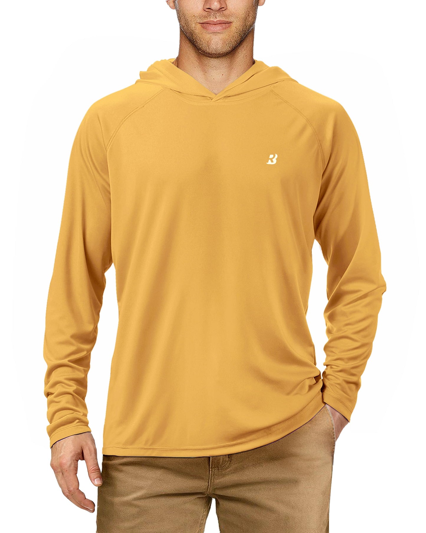 Roadbox UPF 50+ Fishing Shirts for Men Long Sleeve Sun Protection Lightweight Outdoor UV Hiking Shirts