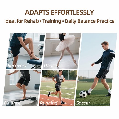 Ankle Strengthener Exerciser for Sprained, Ankle Mobility Balance Board, Single Leg Foot Strengthener Balance Board, Blackboard Foot Trainer, Ankle Strengthening Equipment for Plantar Fasciitis Relief