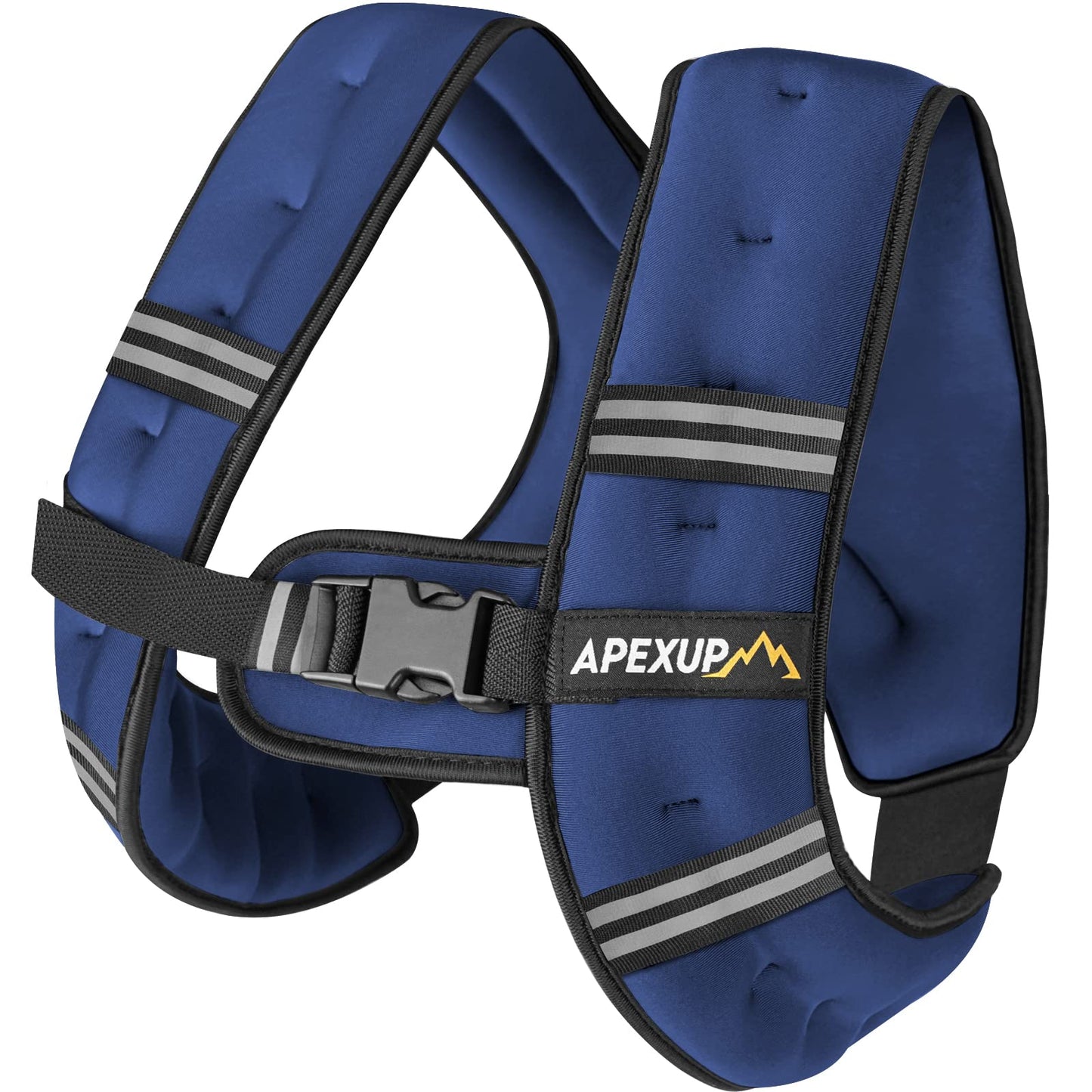 APEXUP 10lbs Weighted Vest Men Women, Weight Vest for Women Workout Equipment for Strength Training Running (Blue)