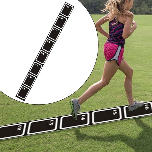 Zxpjkyu Agility Ladder Mat Footwork Trainer Outdoor Sports Speed Ladder Improve Speed, 350cmx34cm