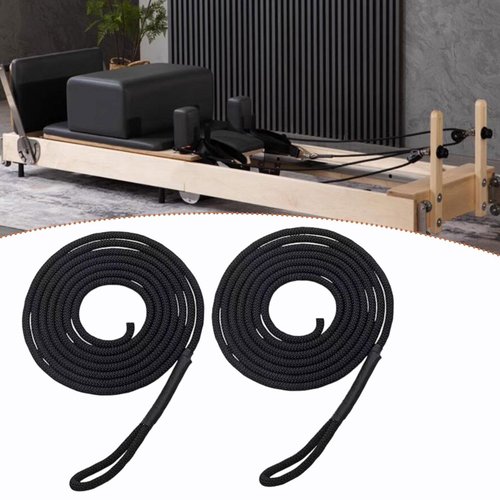 Aosekaa 2x Pilates Reformer Pull Ropes Straps Versatile Components for Home Studio Use Workout Equipment Pilates Core Bed Accessories