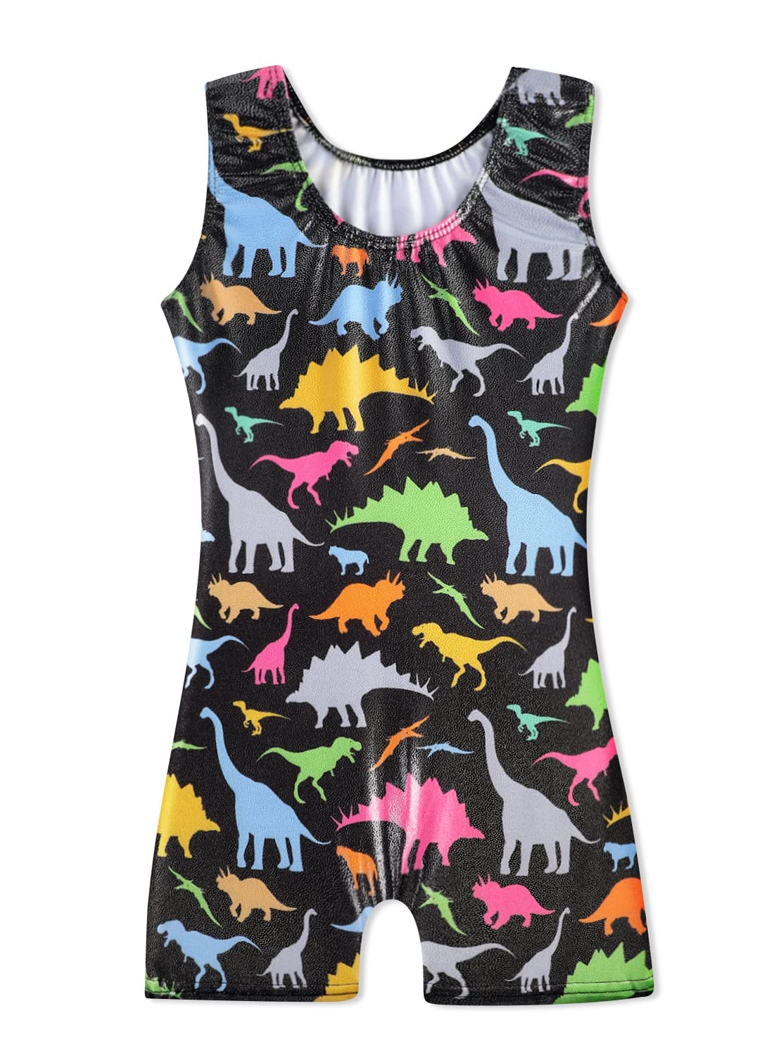 HOZIY Dinosaur Leotard for Toddlers Gymnastics 2t/3t 2t-3t 2 3 Year Old Kids Tumbling Outfits Biketard Biketards Bodysuit Clothes Clothing Dance Gimnasia Black