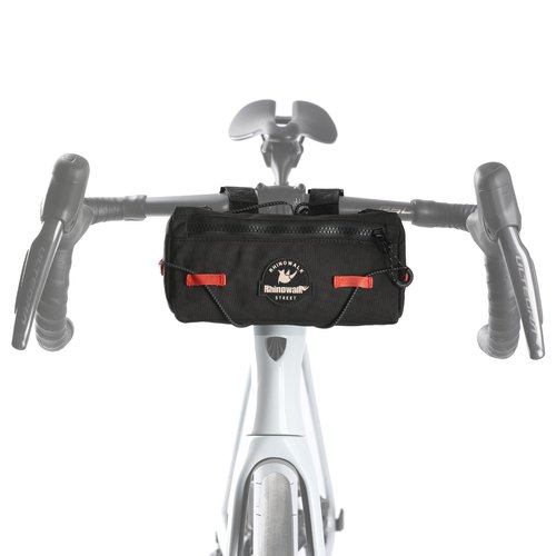 abamita Bike Handlebar Bag Cycling Urban Front Bag 0.9L Rhinowalk Small Handlebar Bag Suitable for Folding Road Mountain Bike (Black)