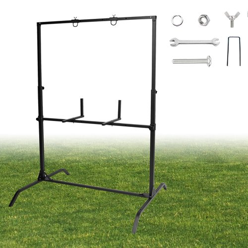JTZFD Adjustable Archery Target Stand - Universal Fit for Bag/Foam Targets - Heavy Duty Steel Construction for Backyard, Range & Outdoor Shooting