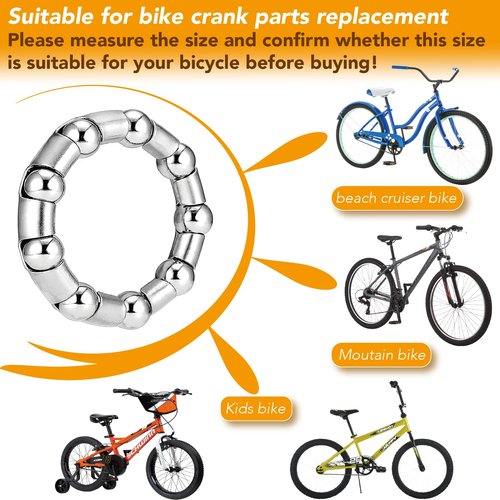 VANSIHO 4pcs Crank Bearing 5/16??Ball Size x 9 Balls - Precision Engineered for BMX, Beach Cruiser, and Stretch Bicycles (B-020B)