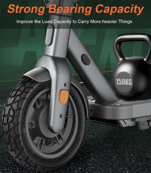 BANGTING 2PCS 60/70-6.5 Scooter Tire Tubeless, 10x2.5 inch Front or Rear Replacement Solid Tires, 10x2.5-6.5 Rubber Tire for Segway Max G2/G30/G30D/G30E/G30E/G30LP/G30D II/G30 Max (Black)