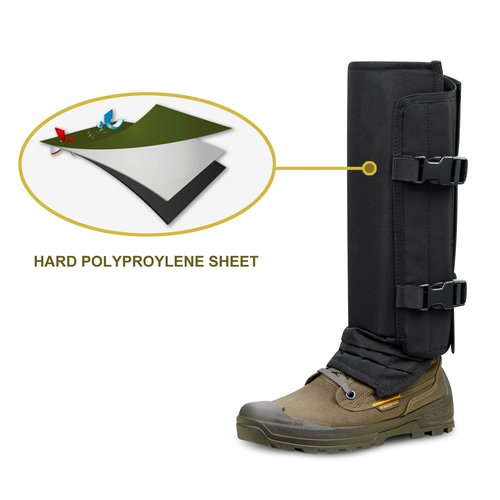 skiguard Snake Guard Snake Gaiters, Waterproof Snake Chaps for Lower Legs, Snake Bite Proof Guardz Gaiters, Snake Guardz Fit for Men & Women, Adjustable Size for Hunting Hiking and Farm