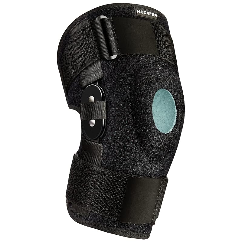Plus Size Knee Brace XL-8XL-3XL-4XL Black - Adjustable Compression Supports for ACL & Arthritis