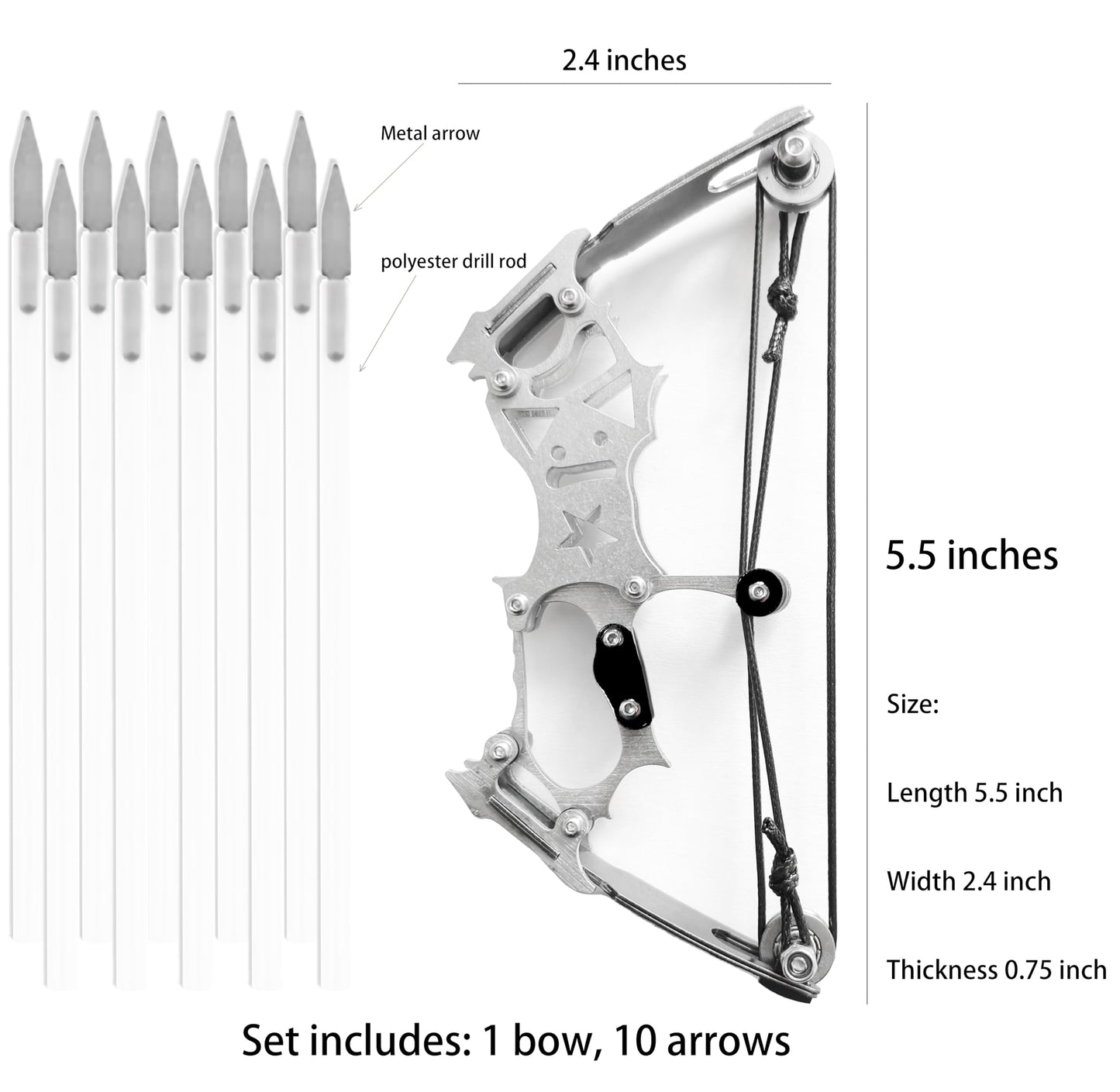 Compound Bow Archery Set Professional Competition Professional Training Outdoor Adventure Black Pentagram air Style