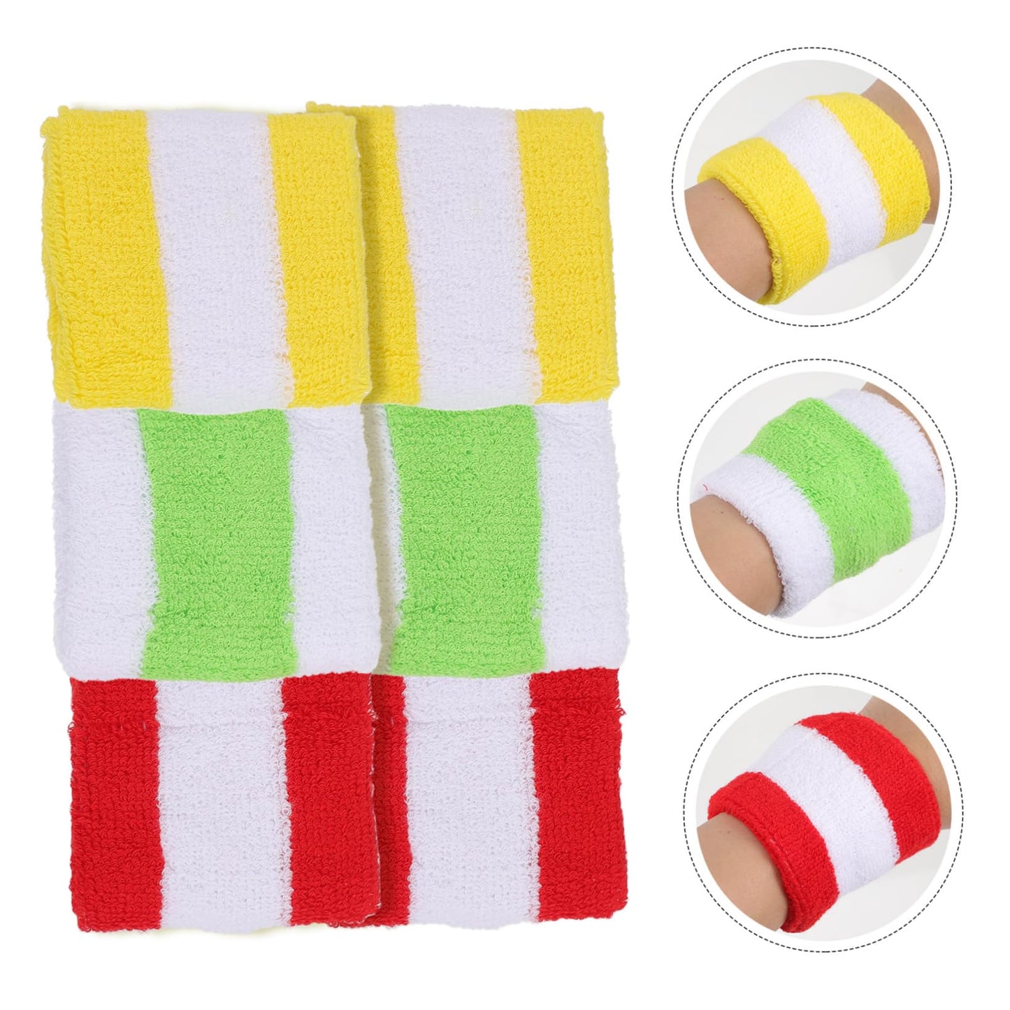 ifundom 3pairs Boy Girl Wrist Protector Bands Soft Breathable Arm Support for Sports Elastic Strap for Sweat Absorption for Boys and Girls Outdoor Activities