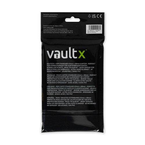 Vault X Trading Card Penny Sleeves, Soft, High Clarity, Inner Sleeves, Collectible Card Games, Sports, TCG (1000 Pack)