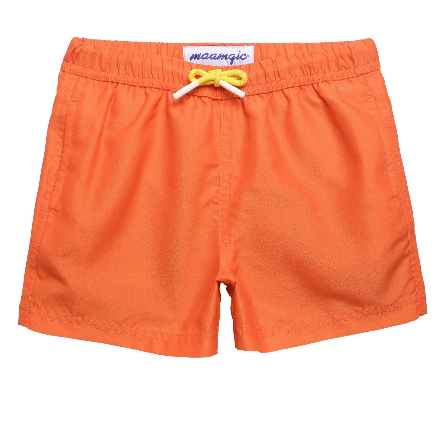 maamgic Boys Swim Trunks Toddler Swim Shorts Little Boys Bathing Suit Swimsuit Toddler Boy Swimwear Orange Yellow 3T