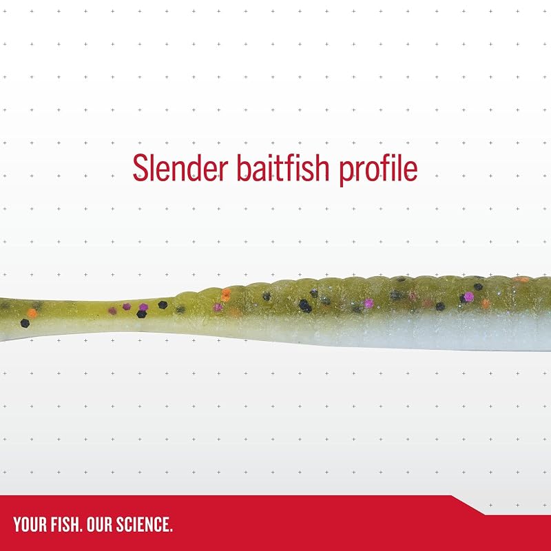 Berkley PowerBait MaxScent Flat Worm – Green Pumpkin 3.6"