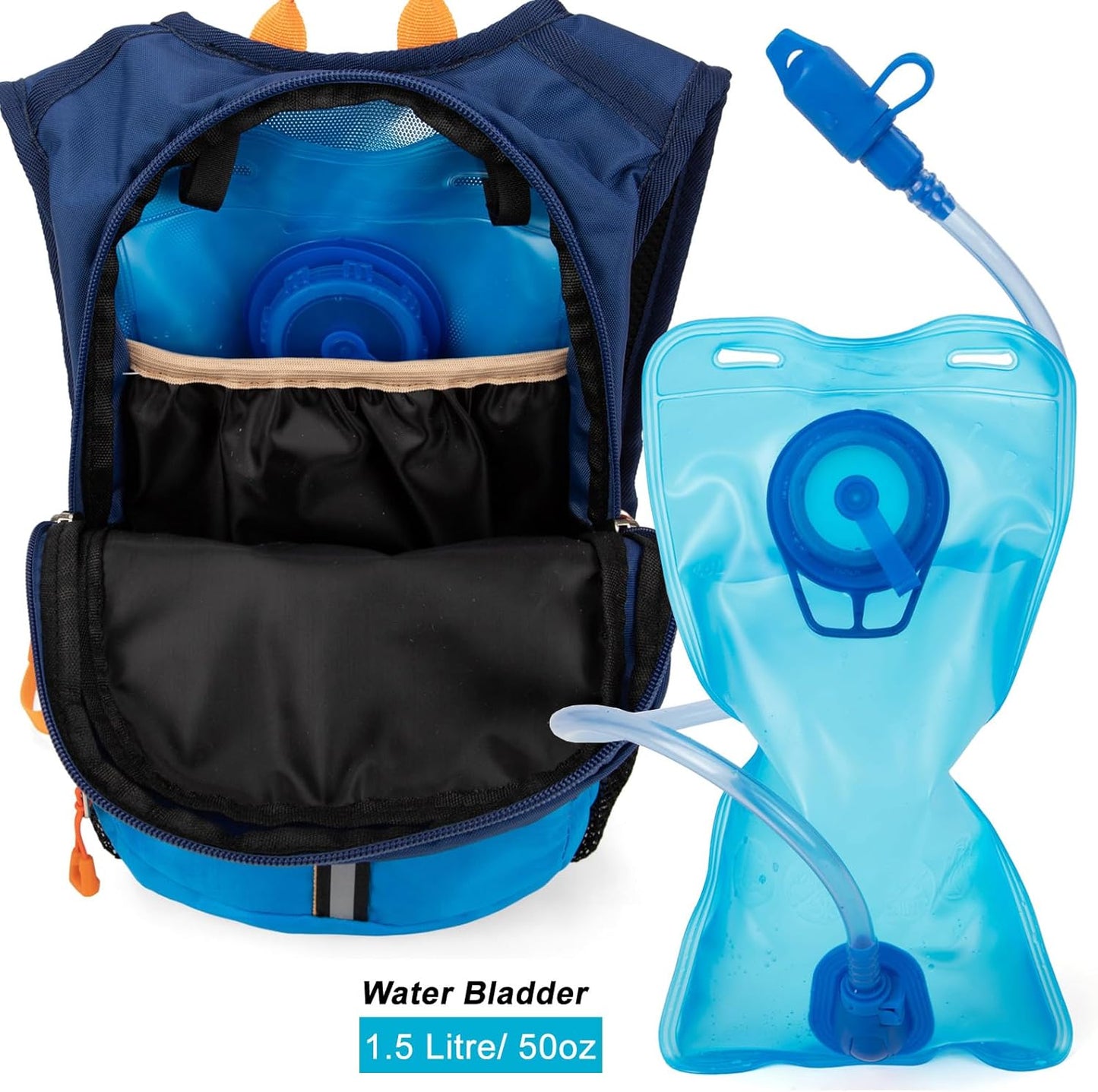 Ivygreen Kids Hydration Backpack, Hiking Backpack for Boys or Girls with 1.5L Water Bladder