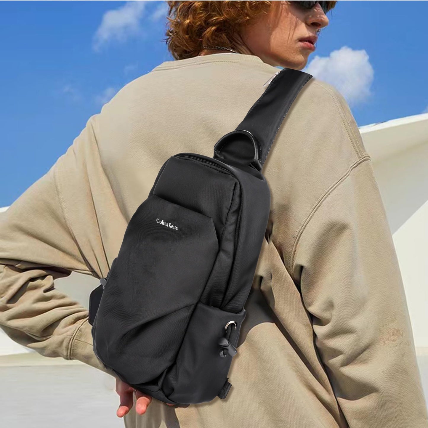 Colins Keirs Small Crossbody Sling Bag for Men and Women, Lightweight Fashion Backpack Handbags, Durable Shoulder Bags, Versatile Travel & Everyday Carry Bag