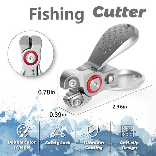 Portable Fishing Line Cutter Mini Stainless Steel Braid Line Remover Scissors Clipper Nippers Quick Fly Fishing Knot Tying Tool Accessories with Retractors Small Mono and Fluoro Lines Cutters