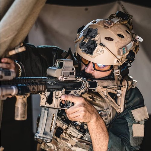 PJ Tactical Paintball Airsoft Helmet Fast Military Helmet with NVG Bracket and Side Guide Rail
