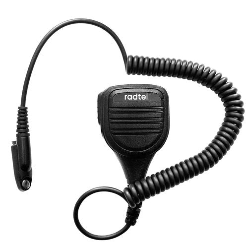 radtel Heavy Duty Waterproof Speaker Mic for RT-880 RT-880G IRadio UV-98 Plus Radios, Noise-Cancelling Walkie Talkie Microphone with 3.5mm Jack, Durable Shoulder PTT Mic for Outdoor Use