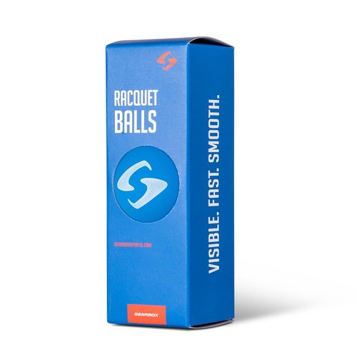 Gearbox Racquetball Balls (3-Pack, Blue)