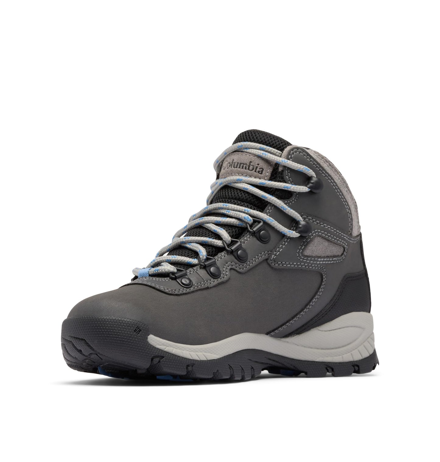 Columbia Womens Newton Ridge Lightweight Waterproof Hiking Boot, Quarry/Cool Wave, 8
