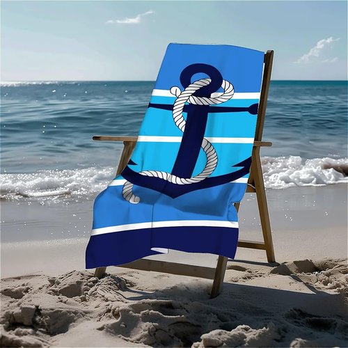 GANMP Beach Anchor Beach Towel 30" x 60" Microfiber Sand Free Quick Dry Travel for Adults Teen Children