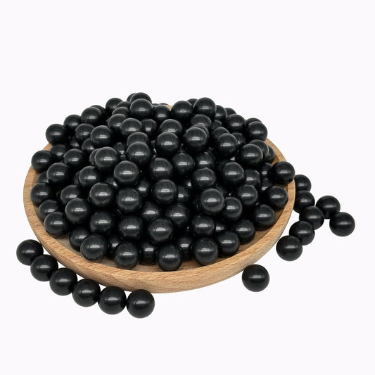 .43 Cal Paintballs Reusable Hard Nylon Balls Solid 43 Caliber Projectile Ammo Compatible for T4E PPQ, G17 Gen 5 Target Practice and Home Defense (100 Counts, Black)