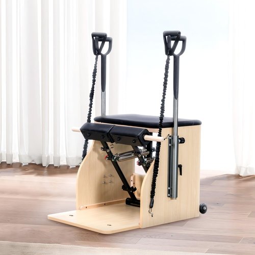 Faittd Pilates Chair, Split-Pedal Stability Combo Chair with Handles,Pilates Reformer Machine,Pilates Equipment for Home Or Studio Use