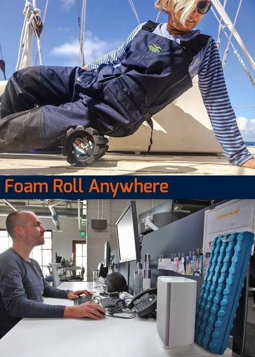 Brazyn Morph Foam Roller (Bravo-Midnight) Collapsible Travel Foam Roller for Back Pain Relief, Workout Muscle Recovery, Back Massager, Deep Tissue Leg Massage, Back Cracker, Stretcher; Small, Portable