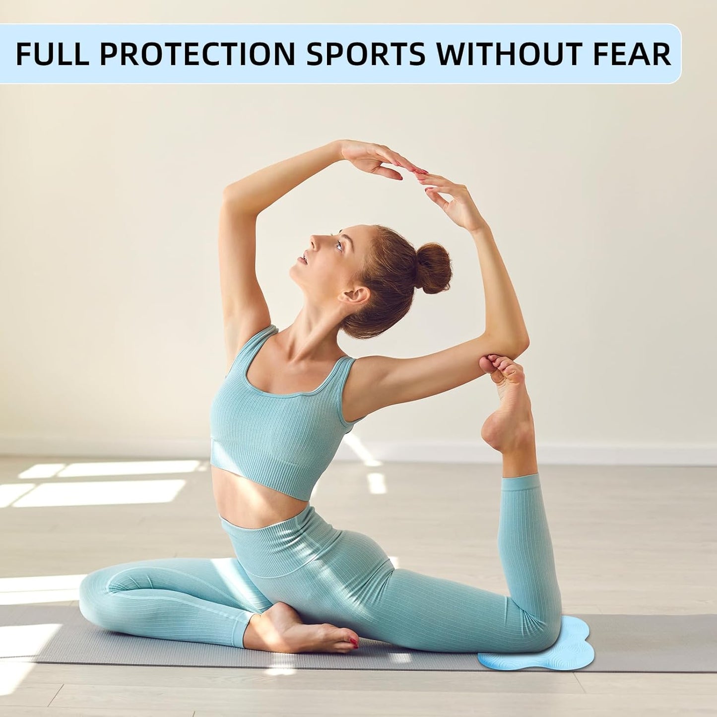 2 packs Yoga Knee Pad Cushion Extra Thick for Knees Elbows Wrist Hands Head Foam Pilates Kneeling pad Yoga Knee Cushion Thick Exercise Pads for Knees Elbows Wrist Hands Head Foam Pilates Kneeling pad，Support Foam Pads for Women and Men