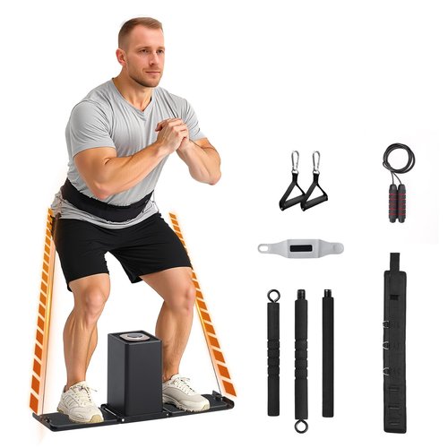 SR3 Pro Smart Home Gym Equipment,Portable Cable Machine for Home Workout ,Max 180lbs Resistance All-in-One Full Body Strength Trainer with Ambient Light