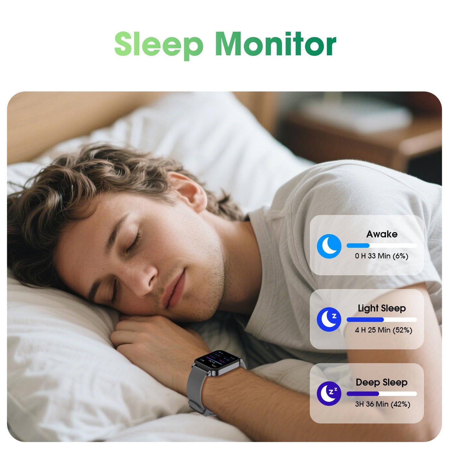 Imzuc Pedometer Watch Senior Friendly No App/Phone Required, Waterproof Fitness Tracker Watch with Step Counter Calories/Sleep Tracker for Walking Running for Men Women
