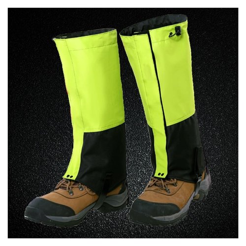 YHJCMBWLBBSH Snake Gaiters, Hunting Gaiters, with Metal Hooks Snowshoe Gaiters for Walking, Climbing, Hiking and Snowshoeing(Green,Small)