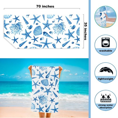 ENGVZ Beach Bags for Women, Beach Towel, Wet Bag Cosmetic Bag, Pool Waterproof Shoulder Tote Bags, Pocket Zipper Summer Travel Essentials, Gifts for Women Birthday Friendship Gifts （3-Piece Set）