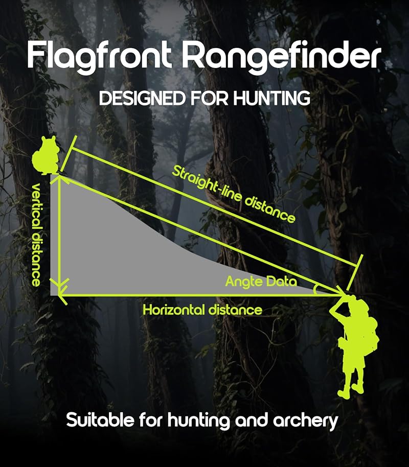 1200-Yard Laser Rangefinder for Golf & Archery — Quick Readings, 6x Magnification