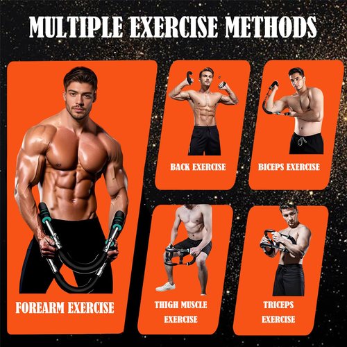 Twister Arm Trainer,60-100 lbs Adjustable Arm Trainer for Men with Chest Clip Muscle,Portable Chest Trainer for Men Home & Gym,Detachable Chest Workout Equipment for Upper Body Strength Training