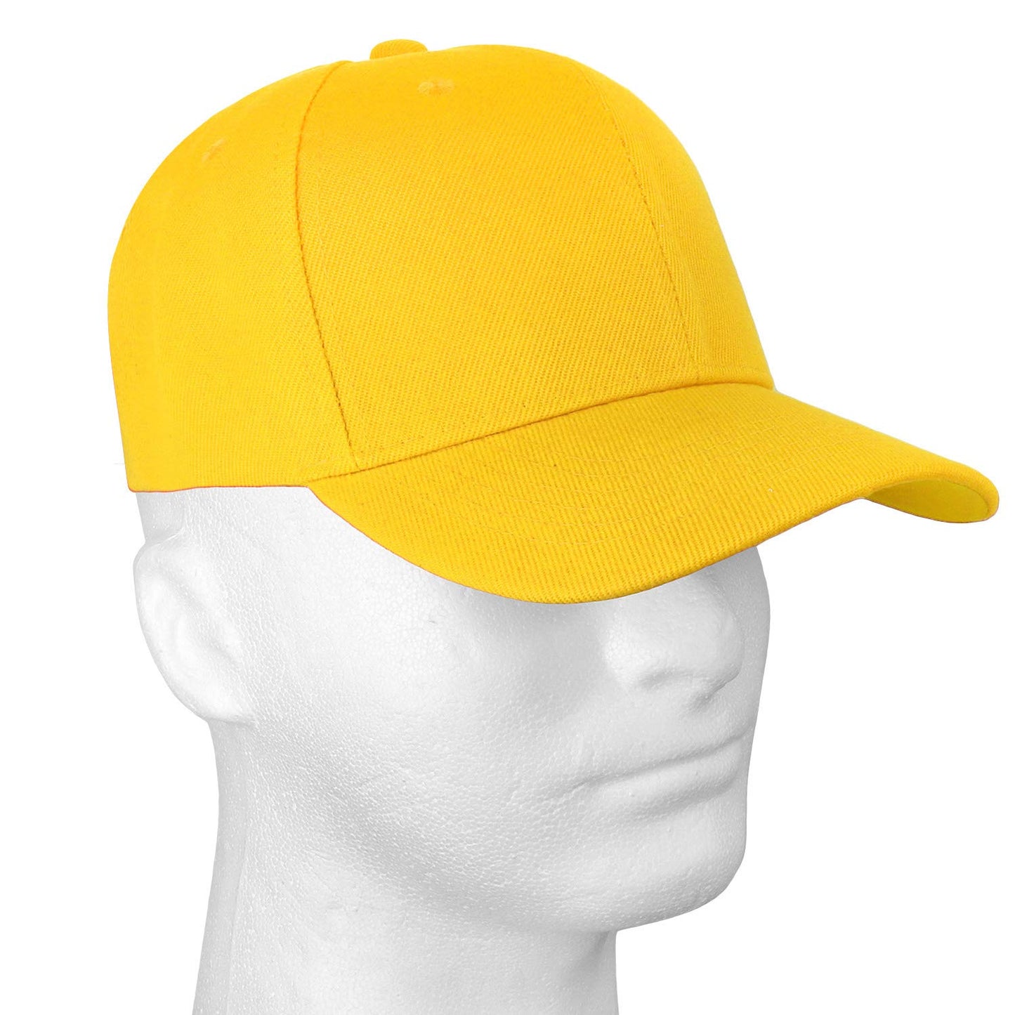 Falari Baseball Cap Adjustable Size for Running Workouts and Outdoor Activities All Seasons (2pk Black & Yellow)