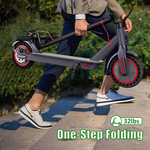 Electric Scooter Adult 8.5'' Tires Foldable E Scooters for Adults Powerful 500W Peak with Cruise Control APP Control for Commuting