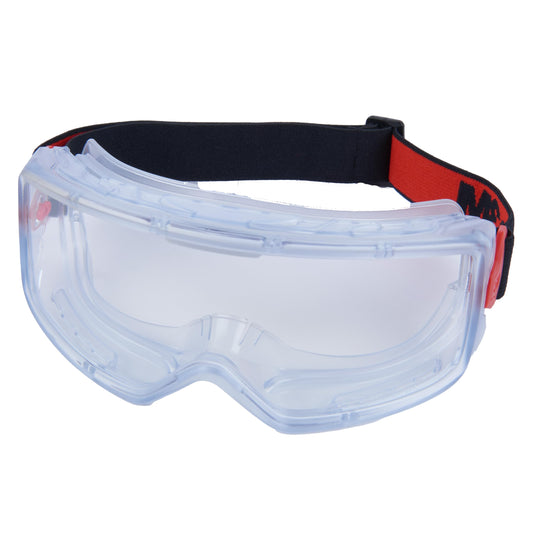 3M GoggleGear Eye Protective Goggle 3000 Series, Clear Anti-Fog/Anti-Scratch Lens, Premium Cloth Strap, PVC Shroud, 1 Pair, Polycarbonate, GG3101-AF, ANSI Z87.1, CSA Z94.3, D3 D4 Rating