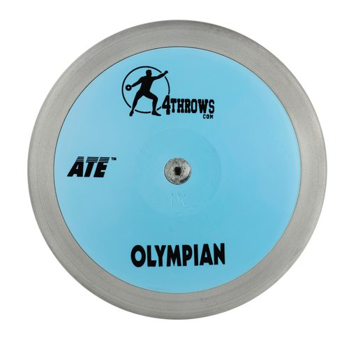 4THROWS ATE Olympian Baby Blue Steel Rim Discus - 83% (1.6, Kilograms)